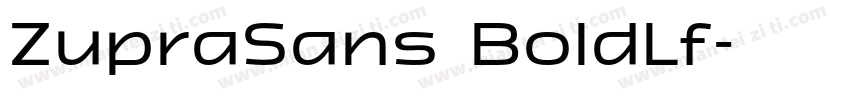 ZupraSans BoldLf字体转换